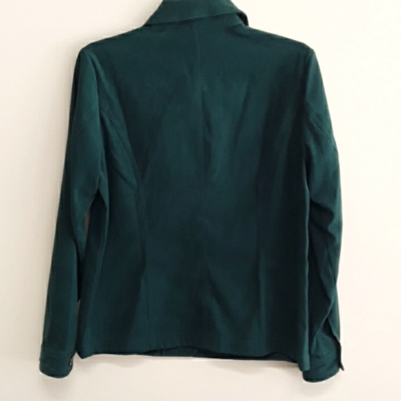 Appleseed button down jacket in hunter green - Picture 2 of 5